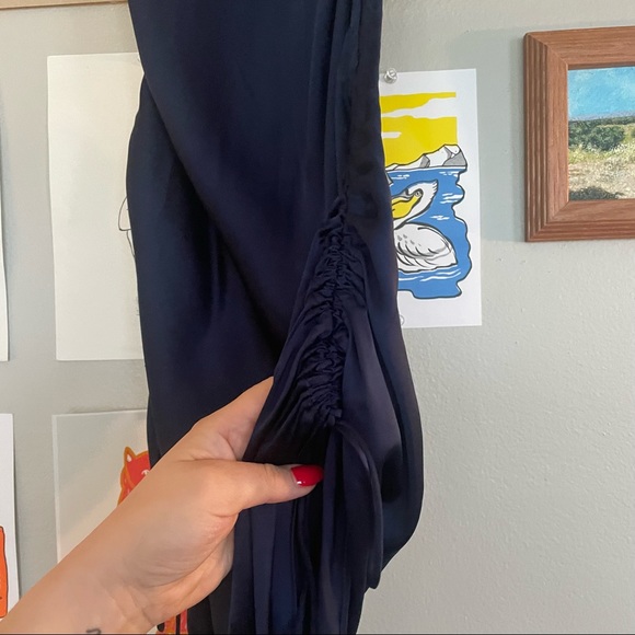 Wilfred Only Ruched slip mini dress midi to mini adjustable 0 - Picture 3 of 5